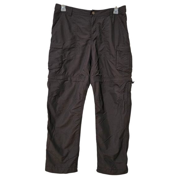 REI Women's Convertible Hiking Pants Size 12P Adjustable Waist and Legs Gray - Picture 1 of 11